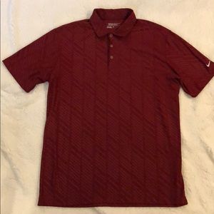 Nike Dri-Fit Embossed Polo - Team Red